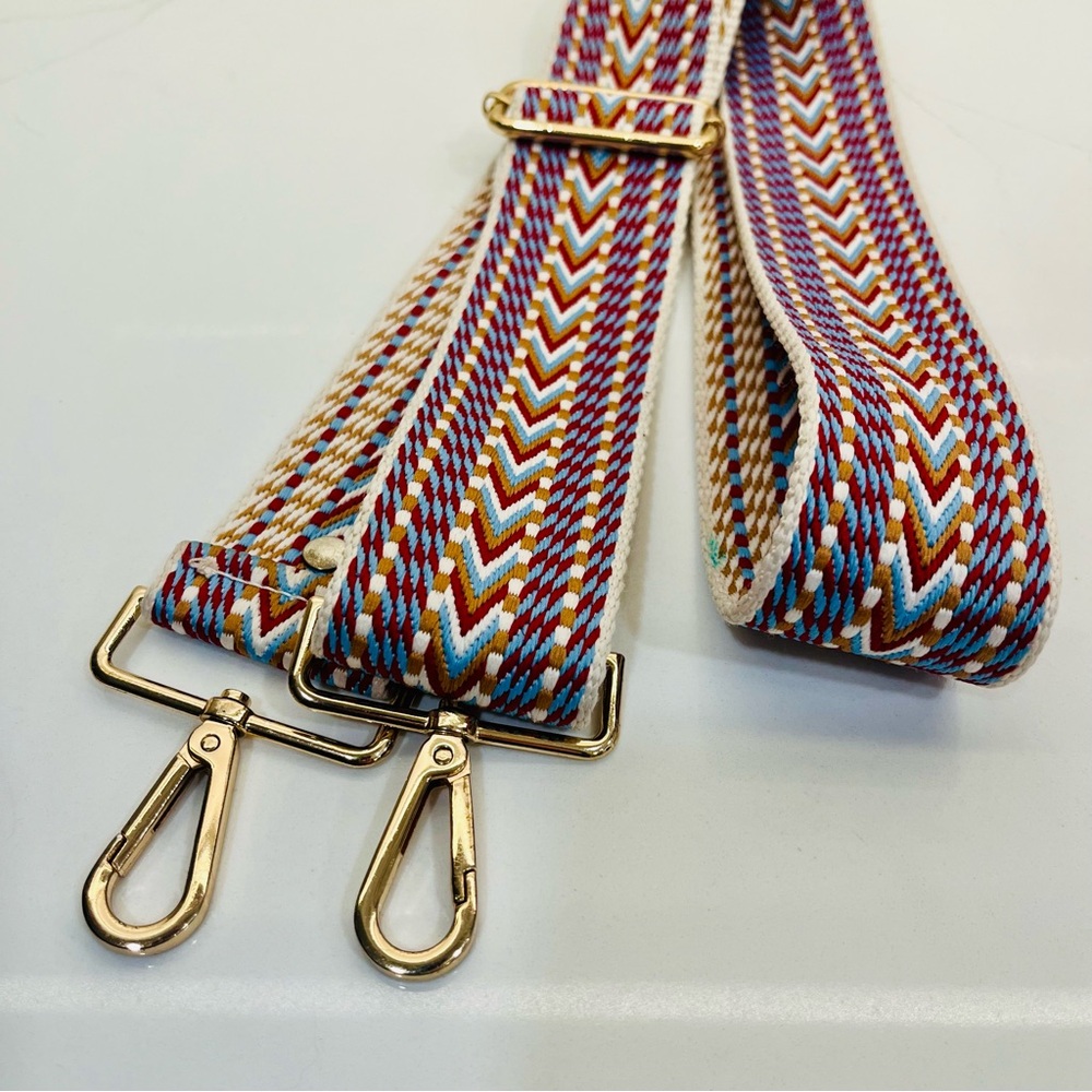 Source Unknown Multicolor Chevron Bag Strap - image 4
